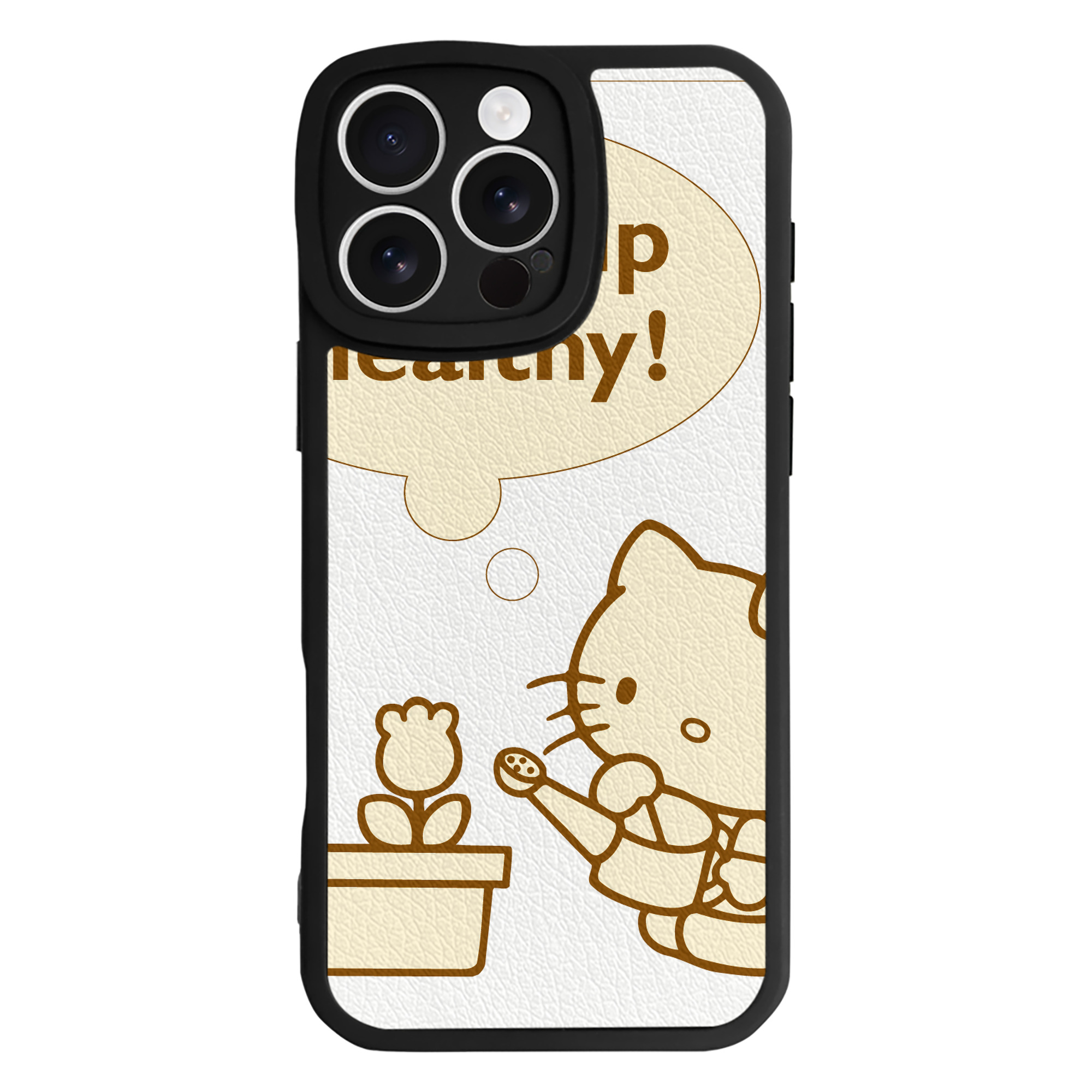 （画像用） Hello Kitty ハローキティ 【iPhone 16シリーズ対応】シリコンスマホケース（レザー調） 材質：シリコン